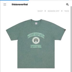 this never that acid washed tee-dark teal